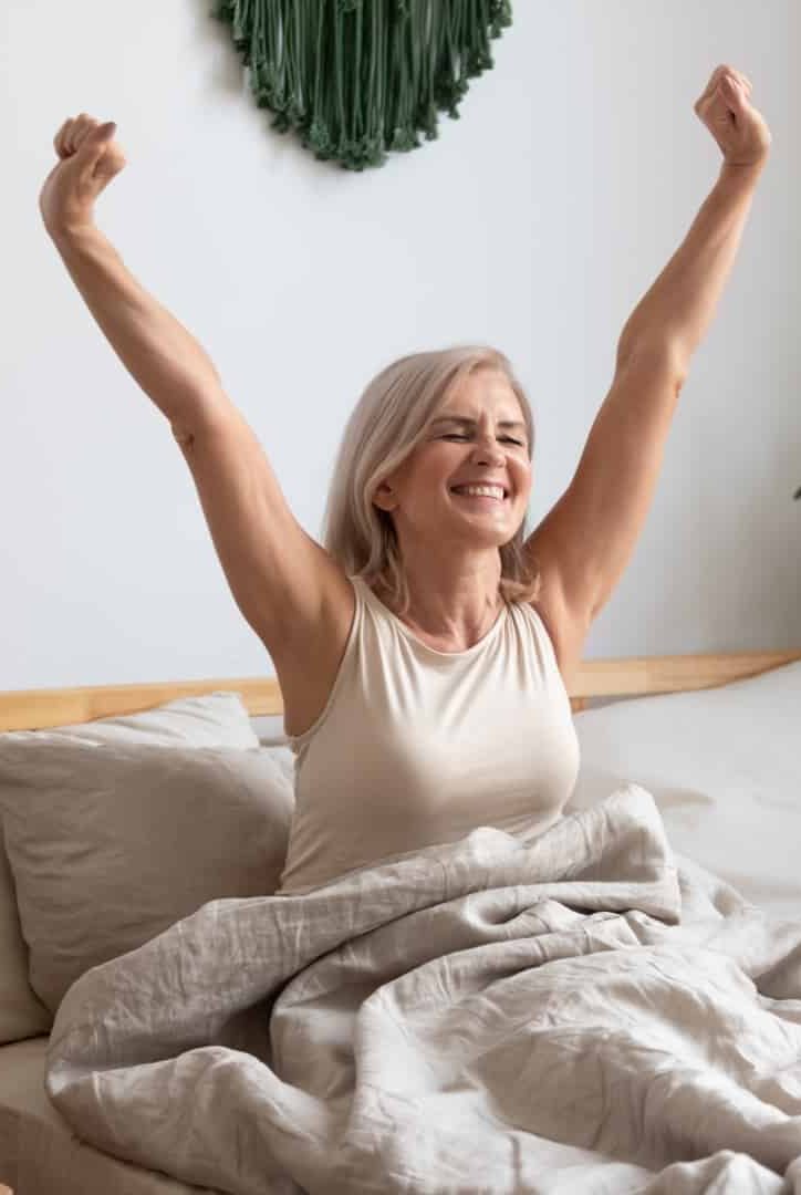 waking up better than before, recovered and well