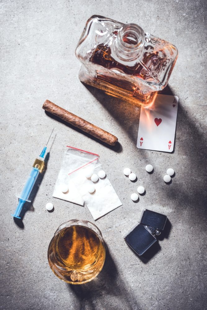 Drugs, Alcohol, Pills, Powders, Needle