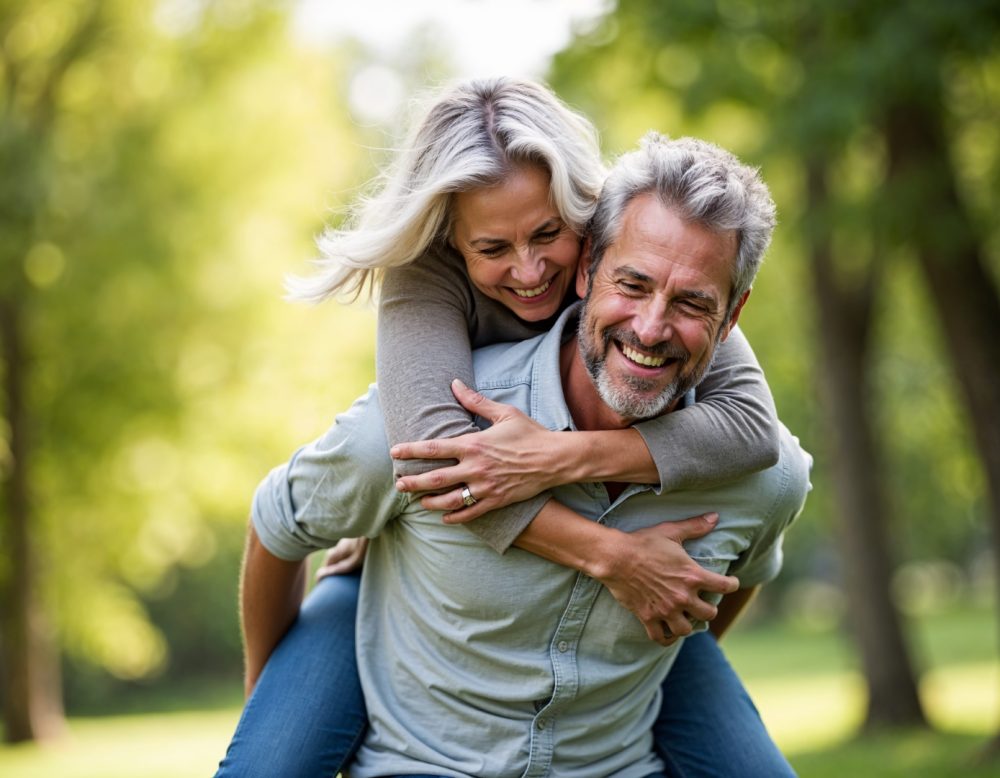 happy mature couple